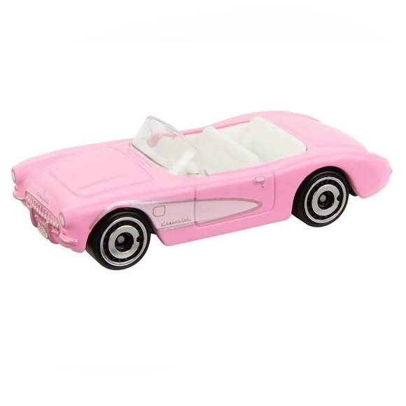 Barbie The Movie 2023 Hot Wheels Collectible Car Pink 1956 Corvette Convertible - Picture 6 of 9